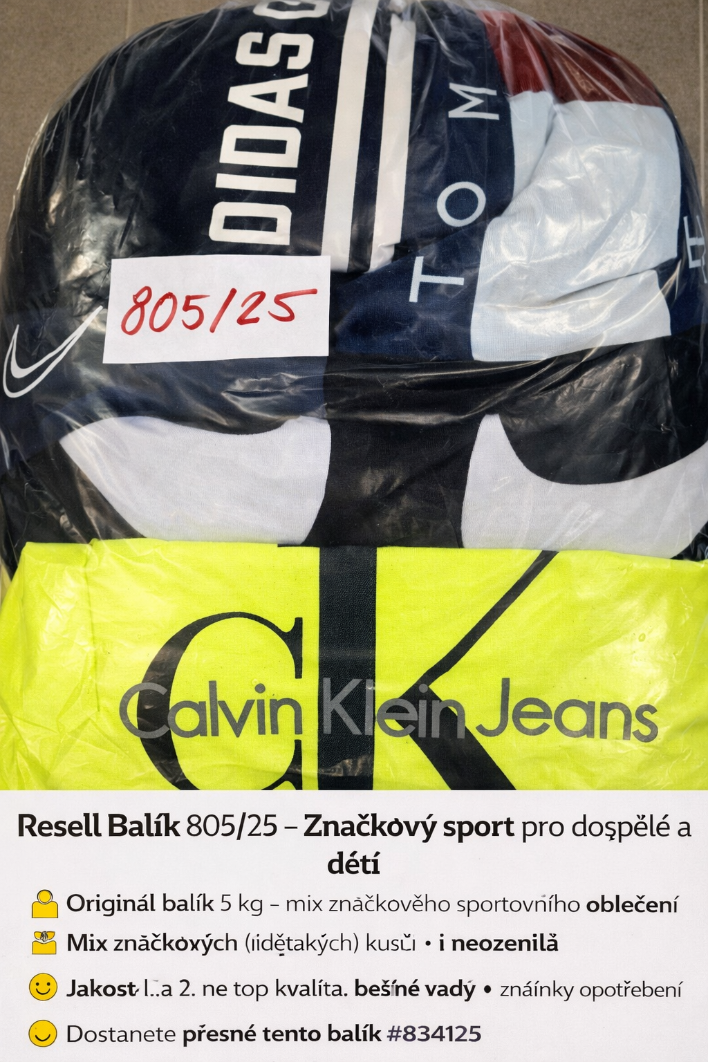 Resell Balík 805/25 – Značkový sport pro dospělé i děti | 5 kg