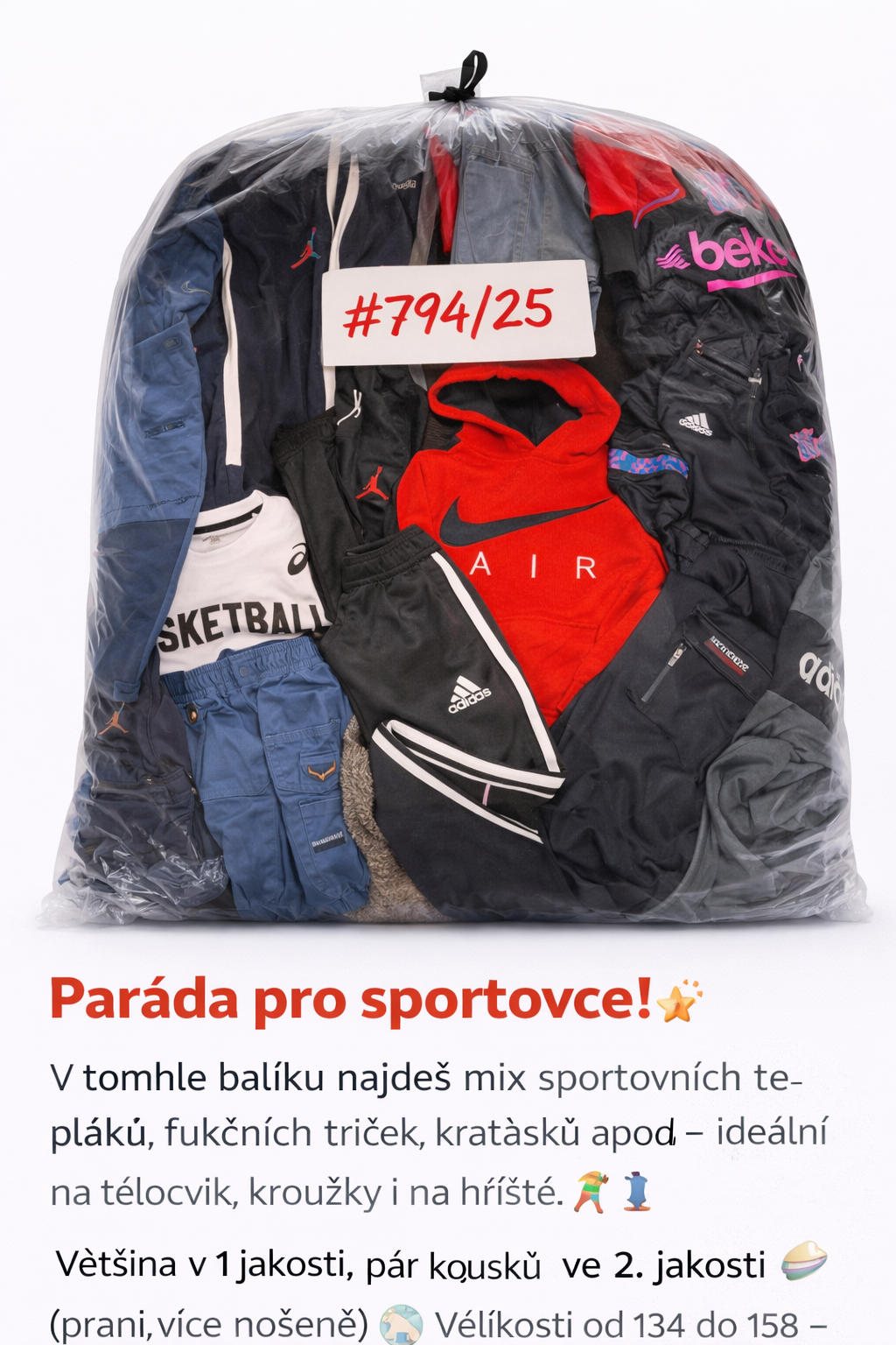Parádní mix klučičího sportovního oblečení – 6 kg